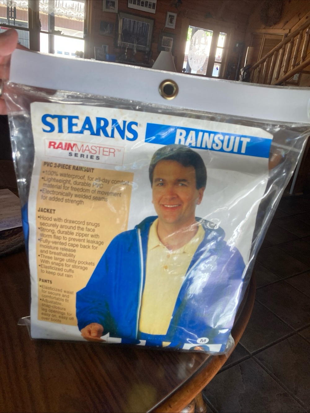 NEW stearns blue Rainsuit Jacket - unisex Sz M Waterproof Rain Jacket